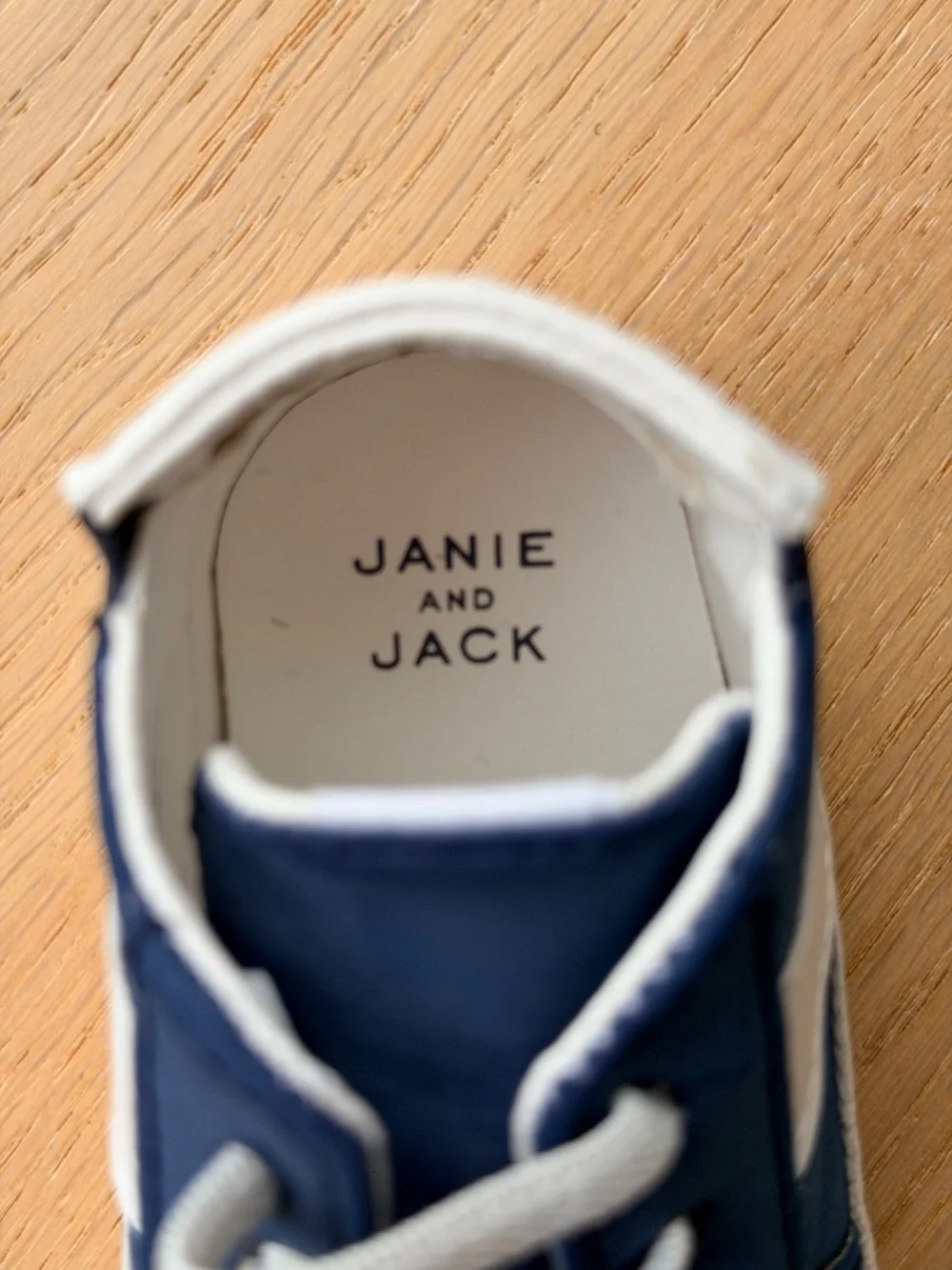 Janie and Jack- navy blue baby sneakers, 6-12 months